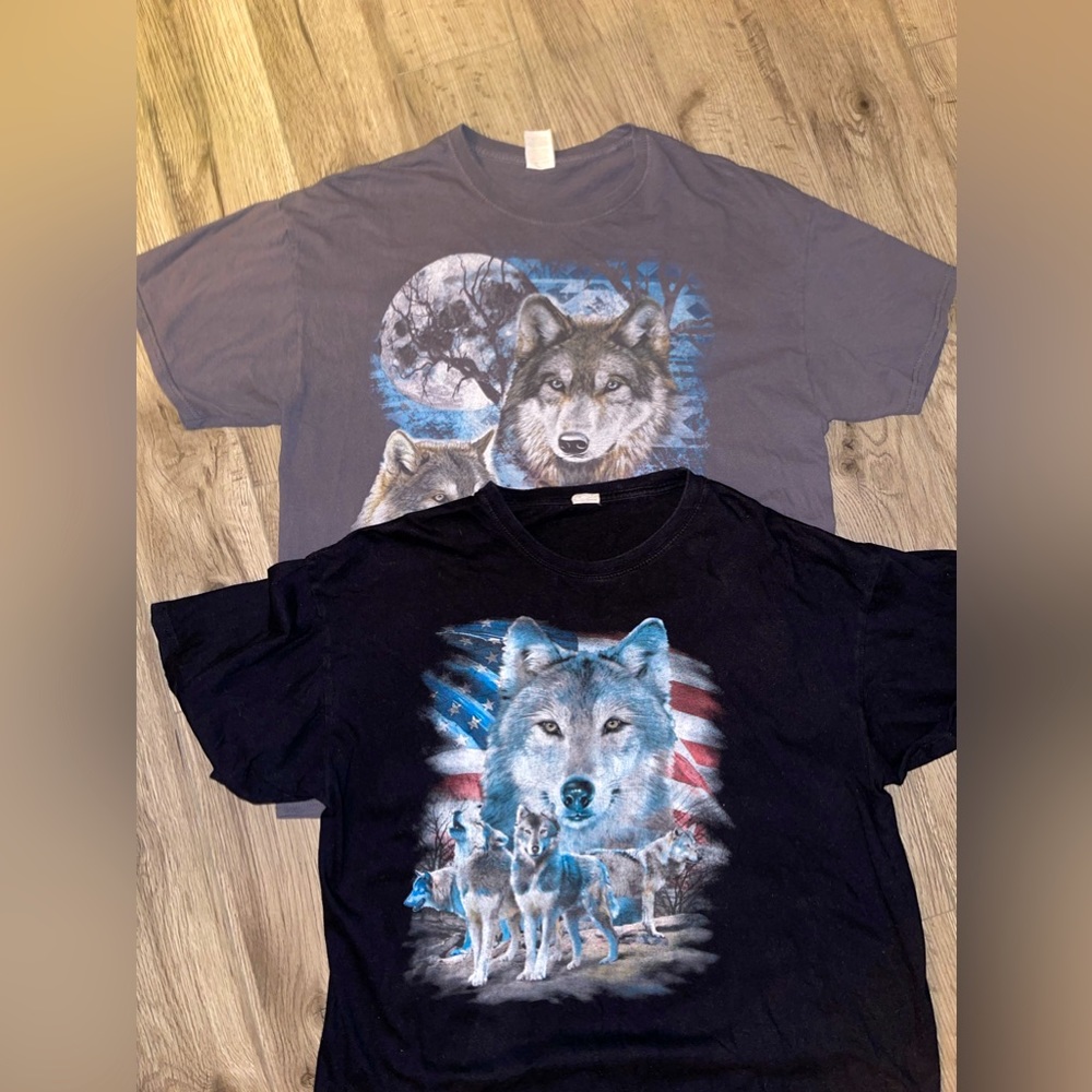 Vintage Wolf‎ T-Shirts Bundle Size XL